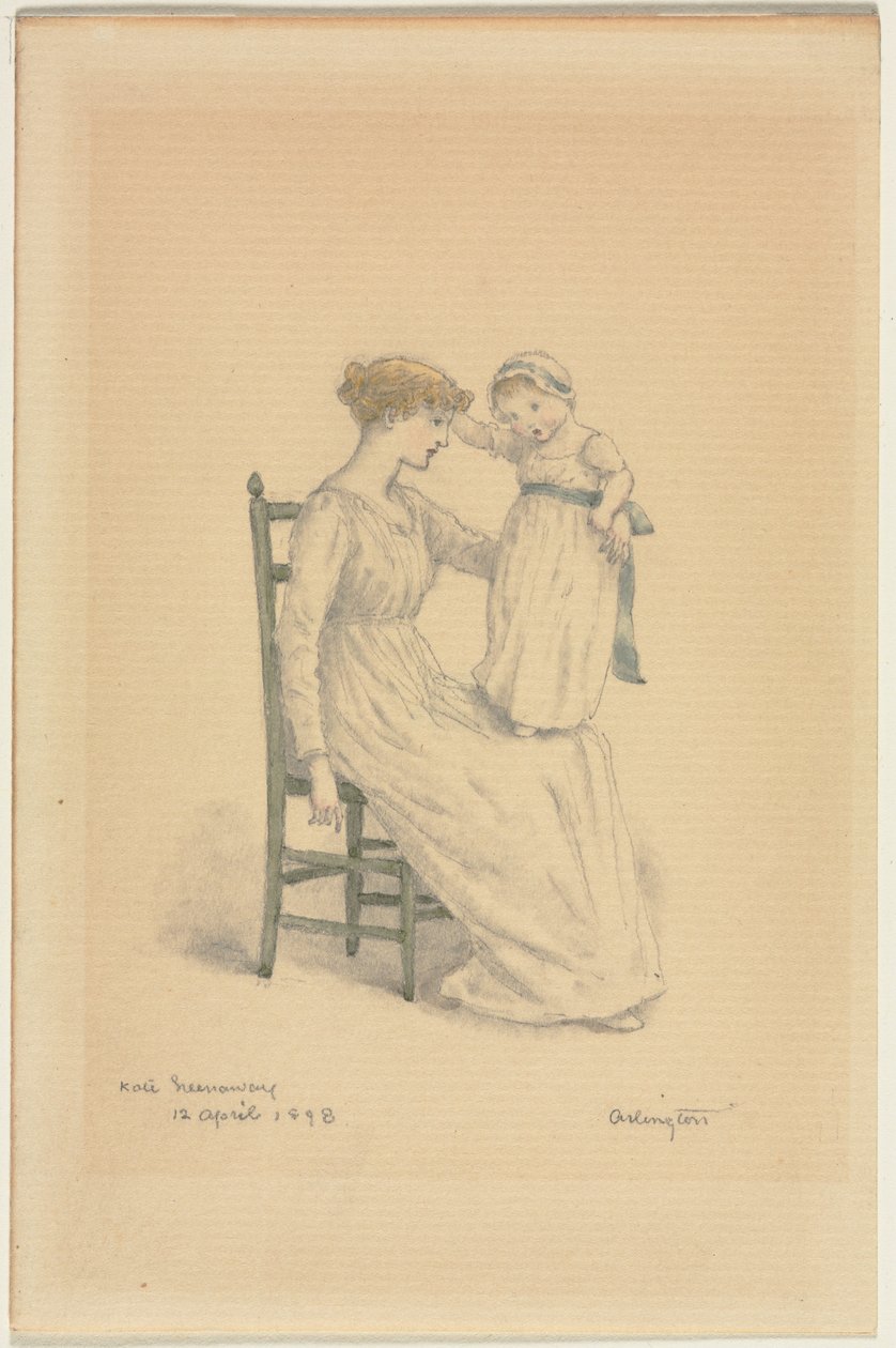 Madre e hijo de Kate Greenaway