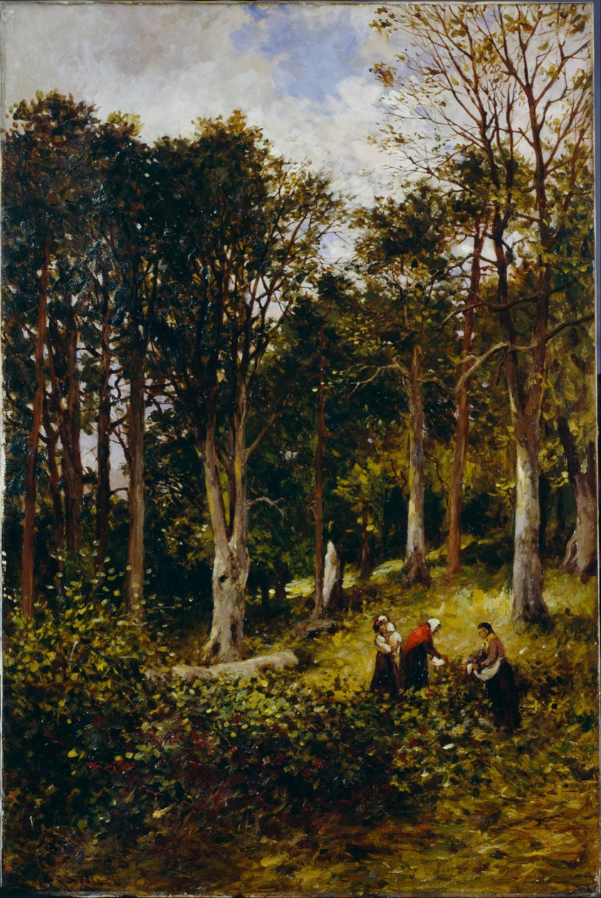 Paisaje (Cuatro figuras en un bosque) de Kate S. Brodie