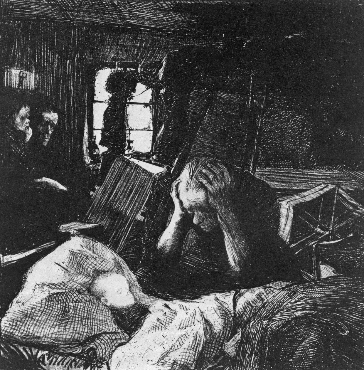 Necesidad, 1897 de Käthe Kollwitz
