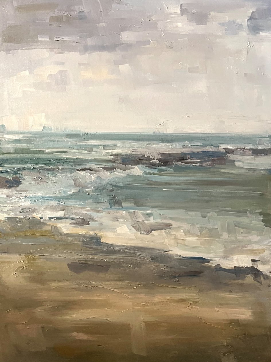 Llanuras de zanja, 2018 (óleo sobre lienzo) de Katie Ré Scheidt