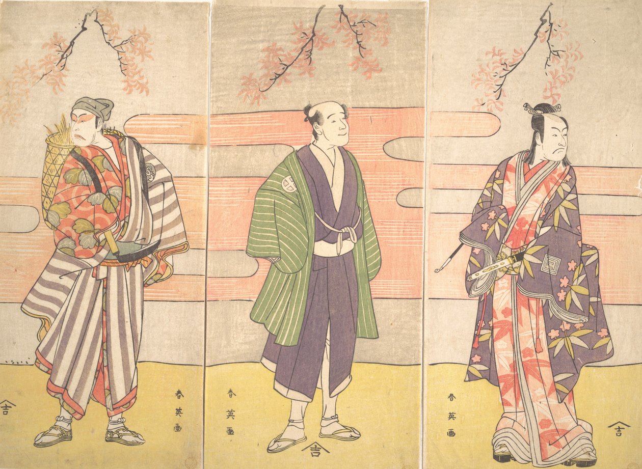 Tres actores no identificados, ca. 1793 de Katsukawa Shun
