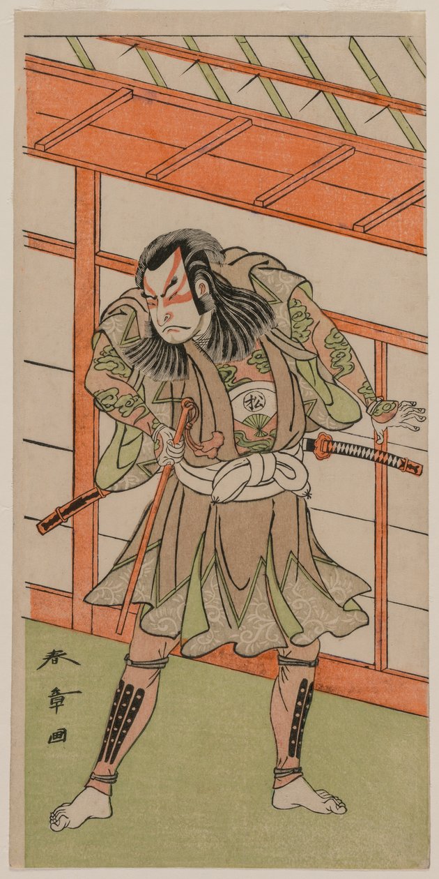 El actor Onoe Matsusuke de Katsukawa Shunsho