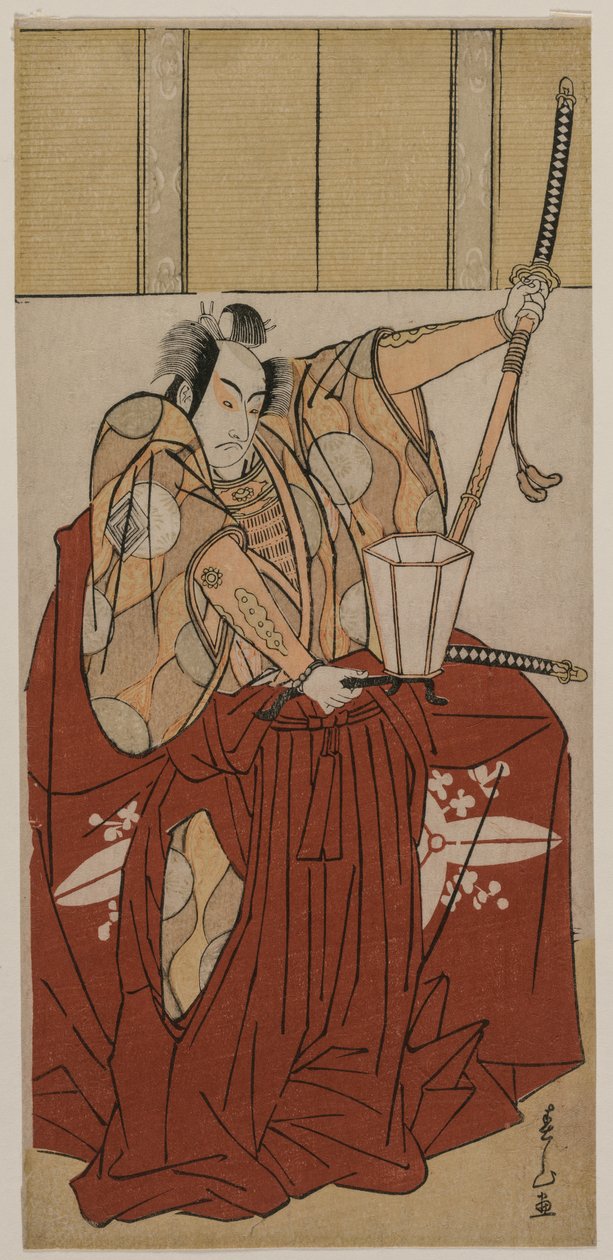 Ichikawa Monnosuke II como Urabe no Suetake de Katsukawa Shunzan