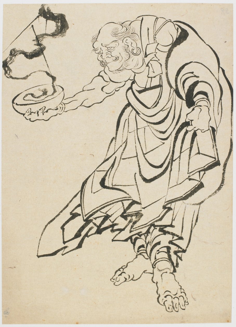 Figura budista, finales del siglo XVIII-principios del siglo XIX de Katsushika Hokusai