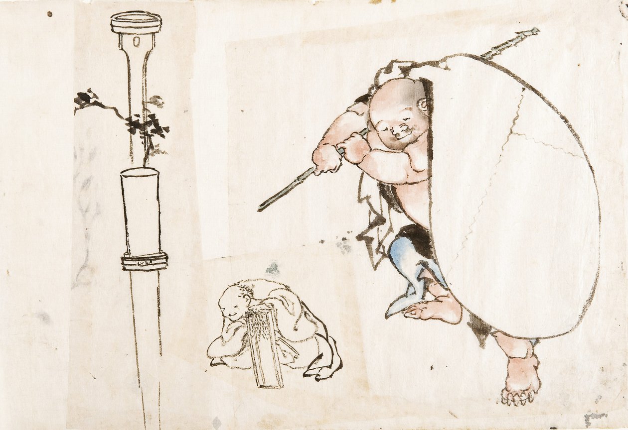 Hotei, Primer cuarto del siglo XIX de Katsushika Hokusai
