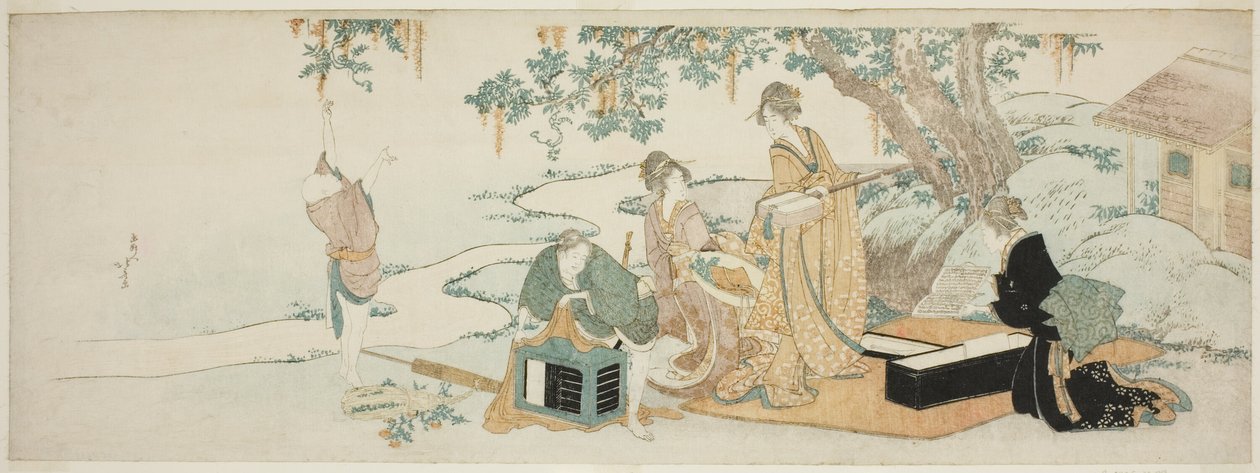 Fiesta de Picnic de Katsushika Hokusai