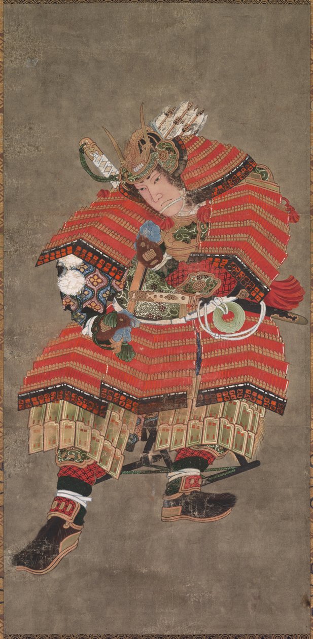 Yoshitsune como guerrero, siglo XIX de Katsushika Hokusai