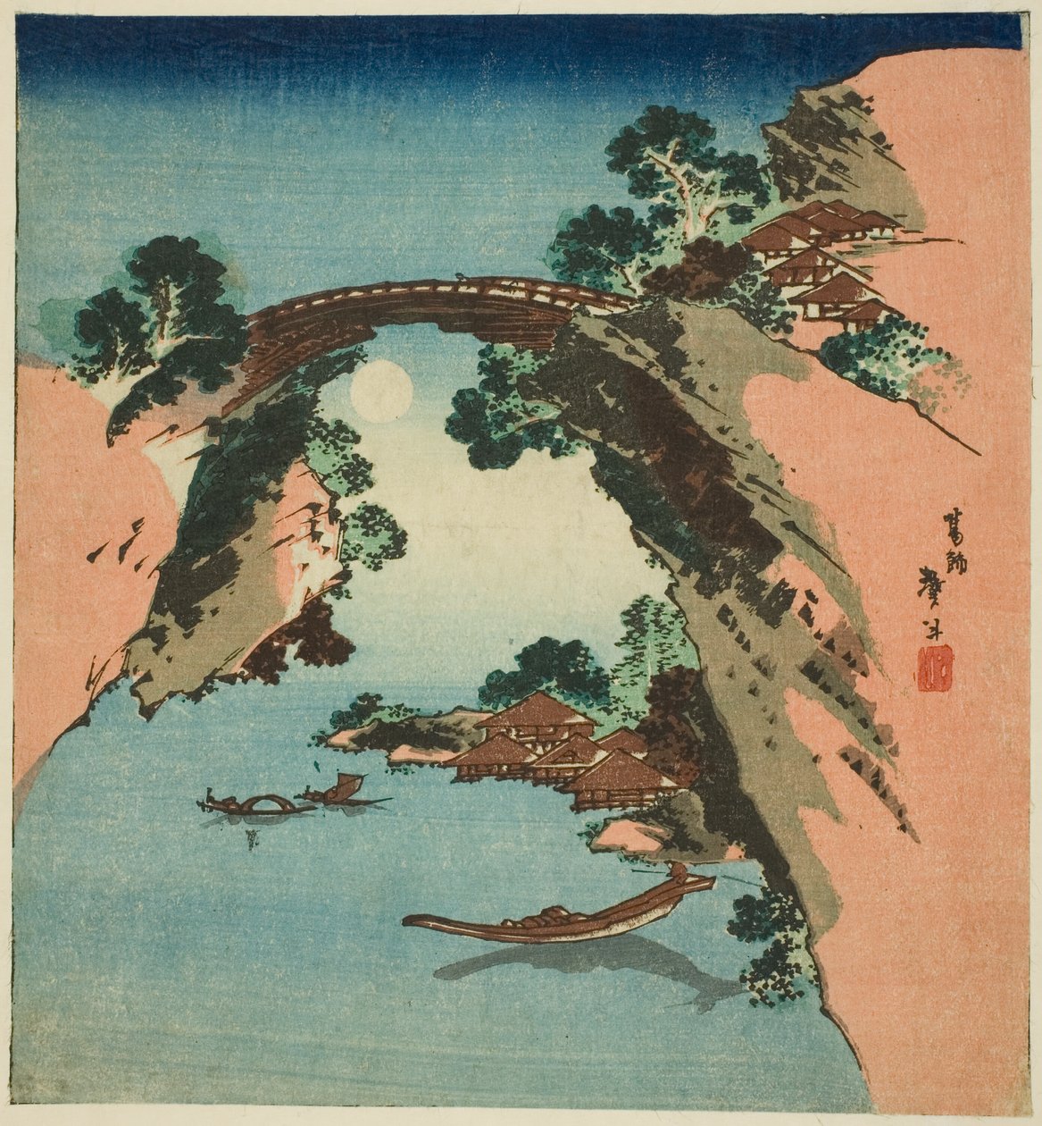 Puente de monos de Katsushika Taito II
