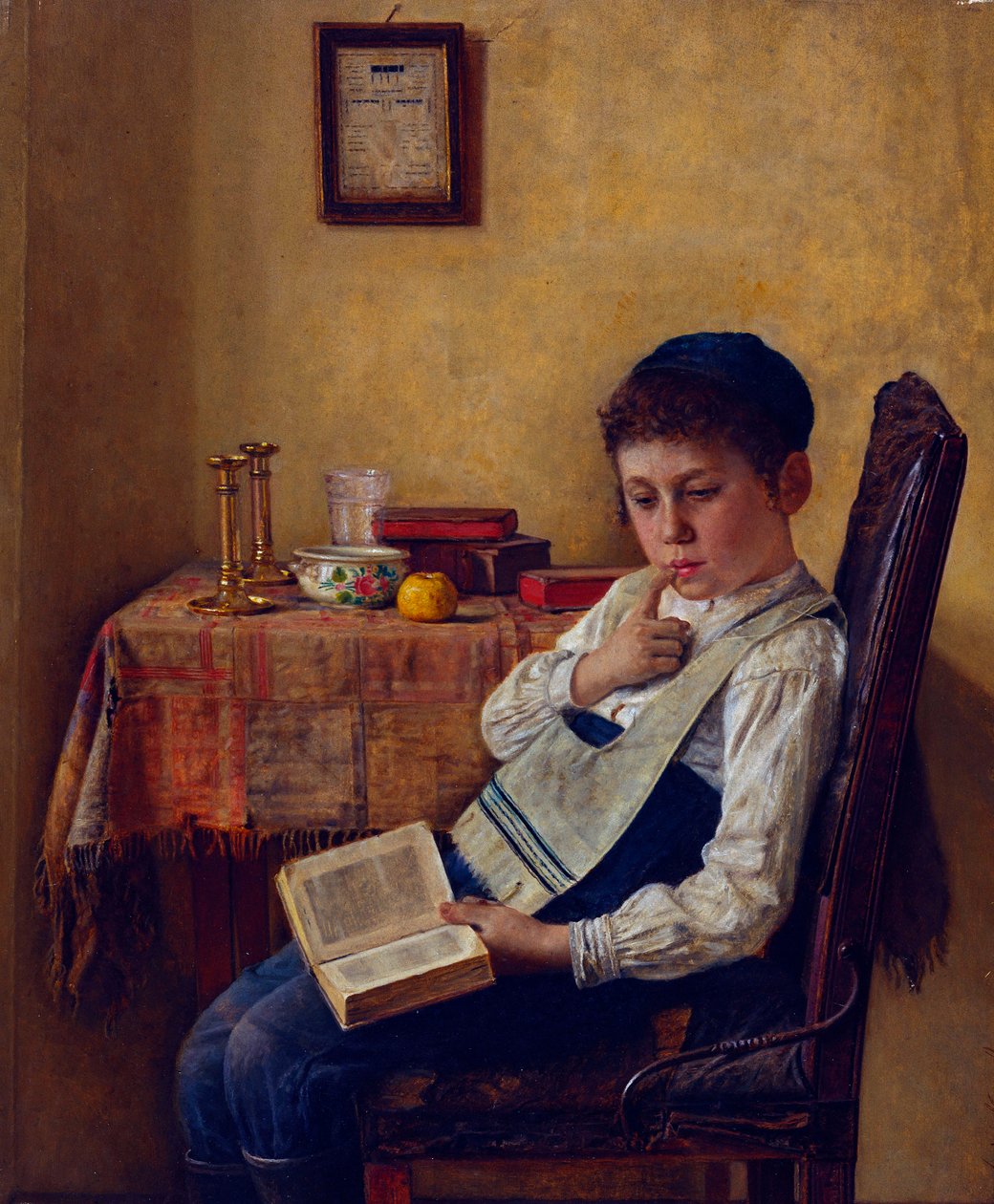 Un niño de Yeshivá de Kaufmann