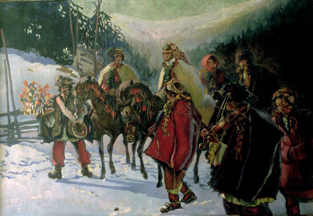 Boda Hucul, 1909 de Kazimierz Sichulski