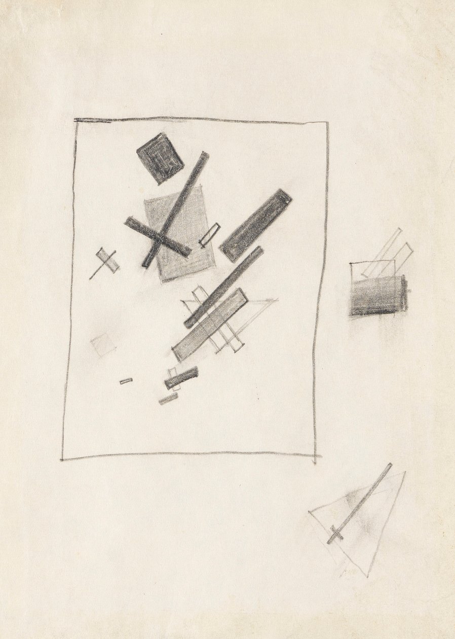 Sentimientos Mixtos, c. 1916 de Kazimir Severinovich Malevich