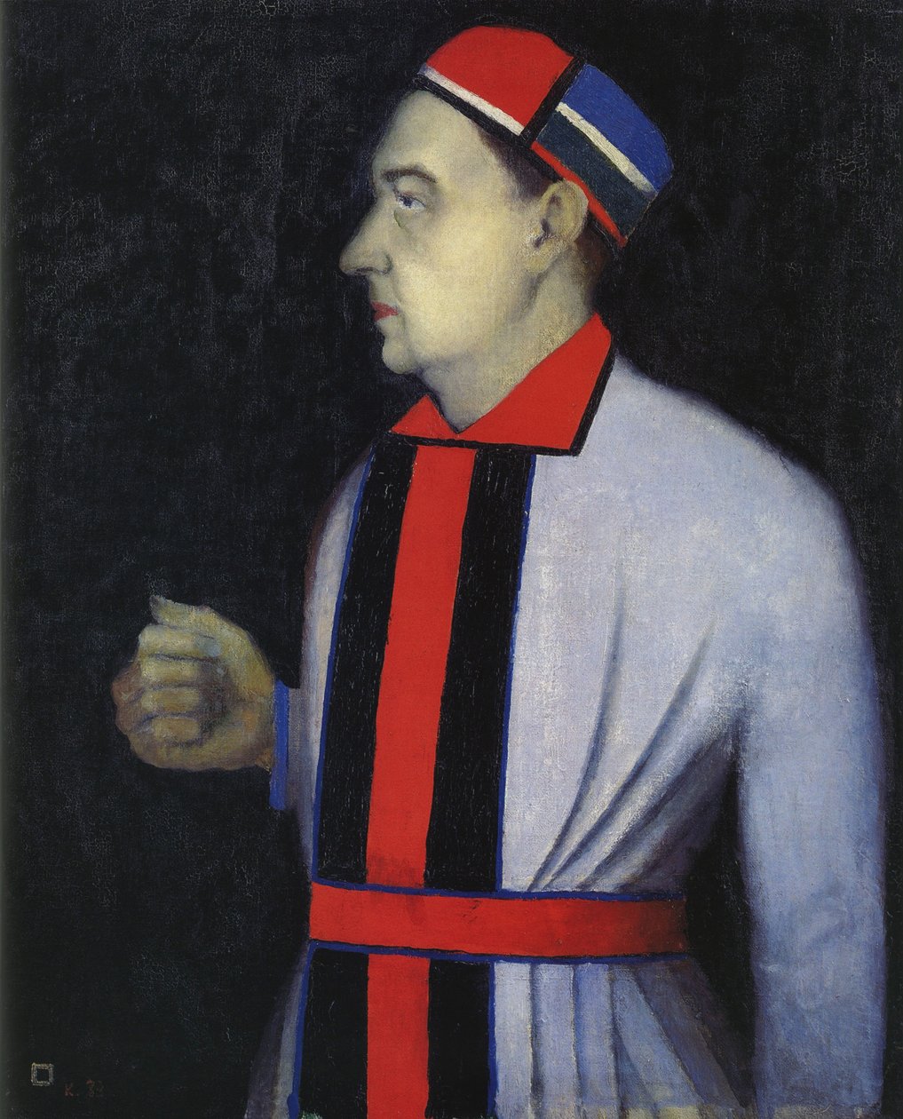 Retrato de Nikolai Punin, 1933 de Kazimir Severinovich Malevich