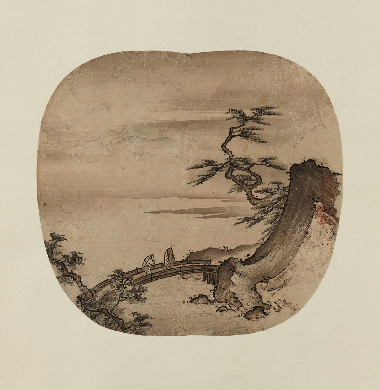 Paisaje, segunda mitad del siglo XV de Kenkō Shōkei