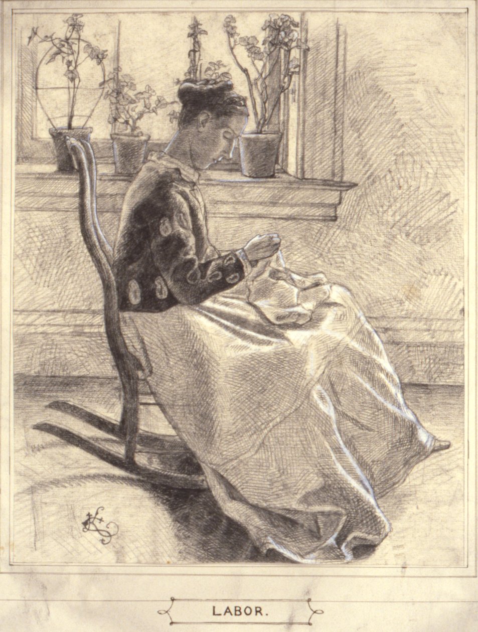 (Estudio para "Trabajo") de Kenyon Cox