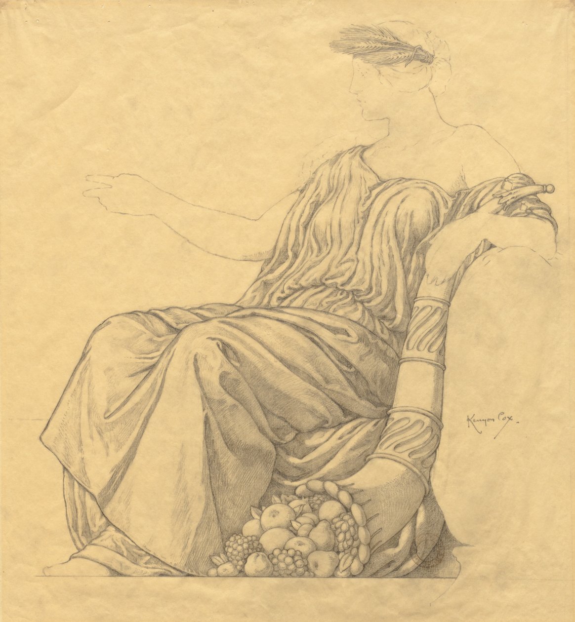 Boceto de Kenyon Cox