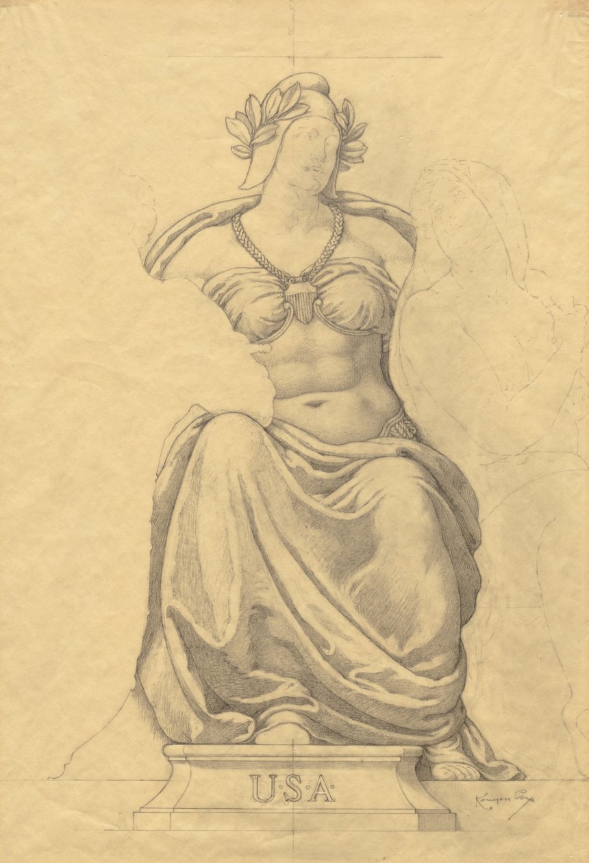 Boceto de Kenyon Cox
