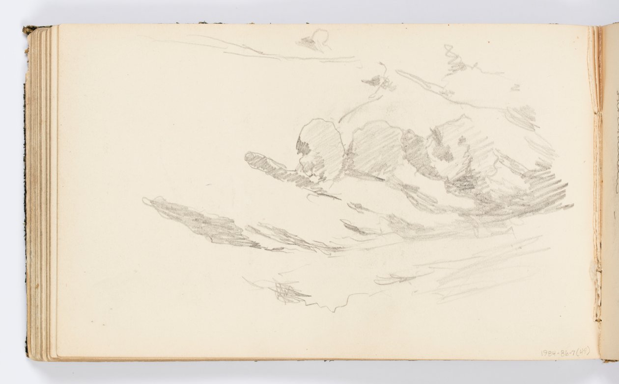 Página de cuaderno de bocetos de Kenyon Cox