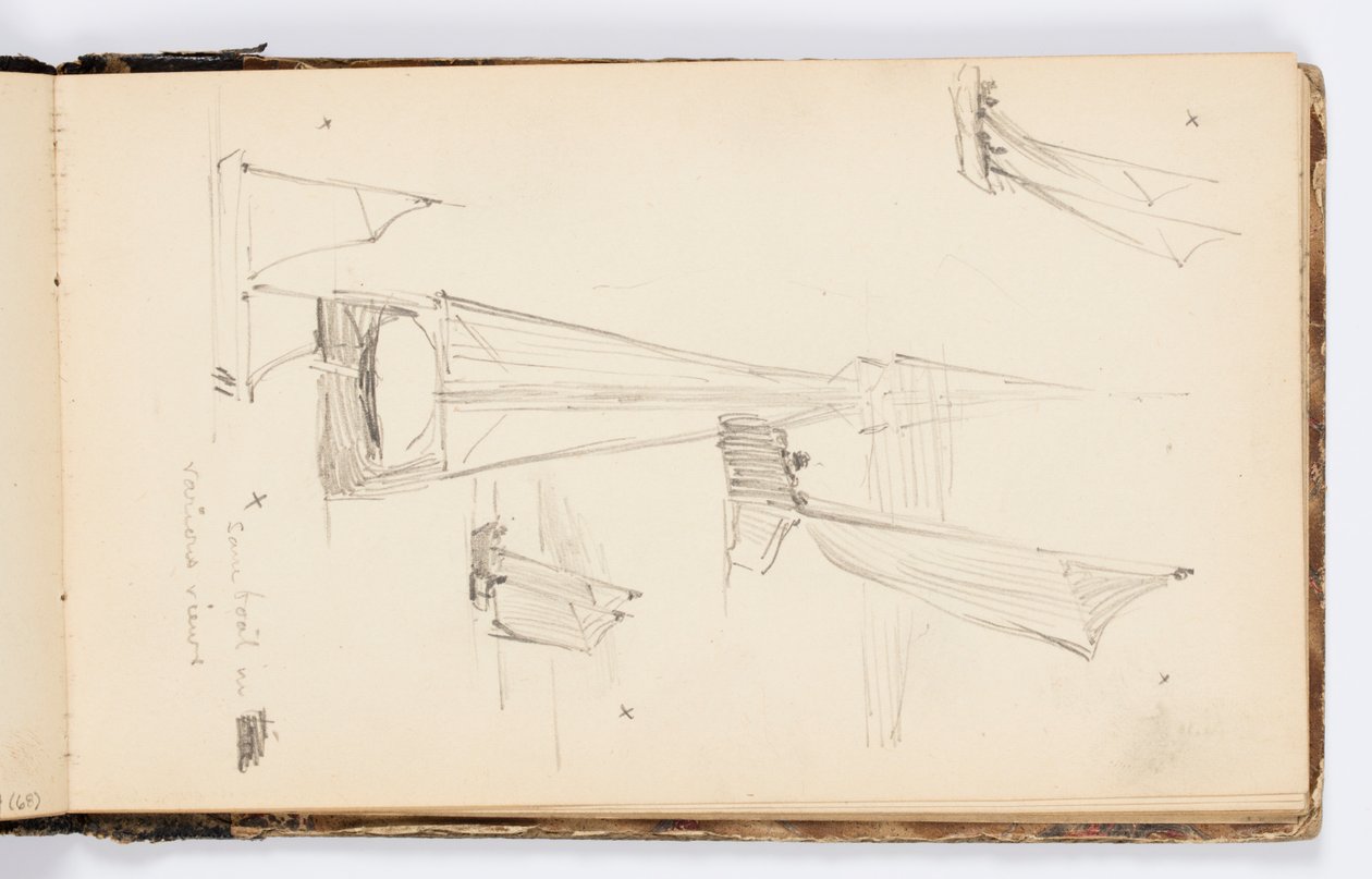Página de cuaderno de bocetos de Kenyon Cox