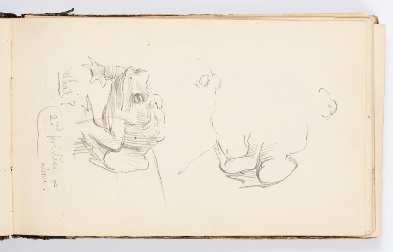 Página de Cuaderno de Bocetos de Kenyon Cox