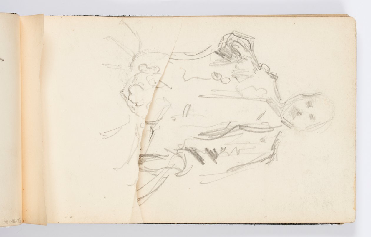 Página de cuaderno de bocetos de Kenyon Cox