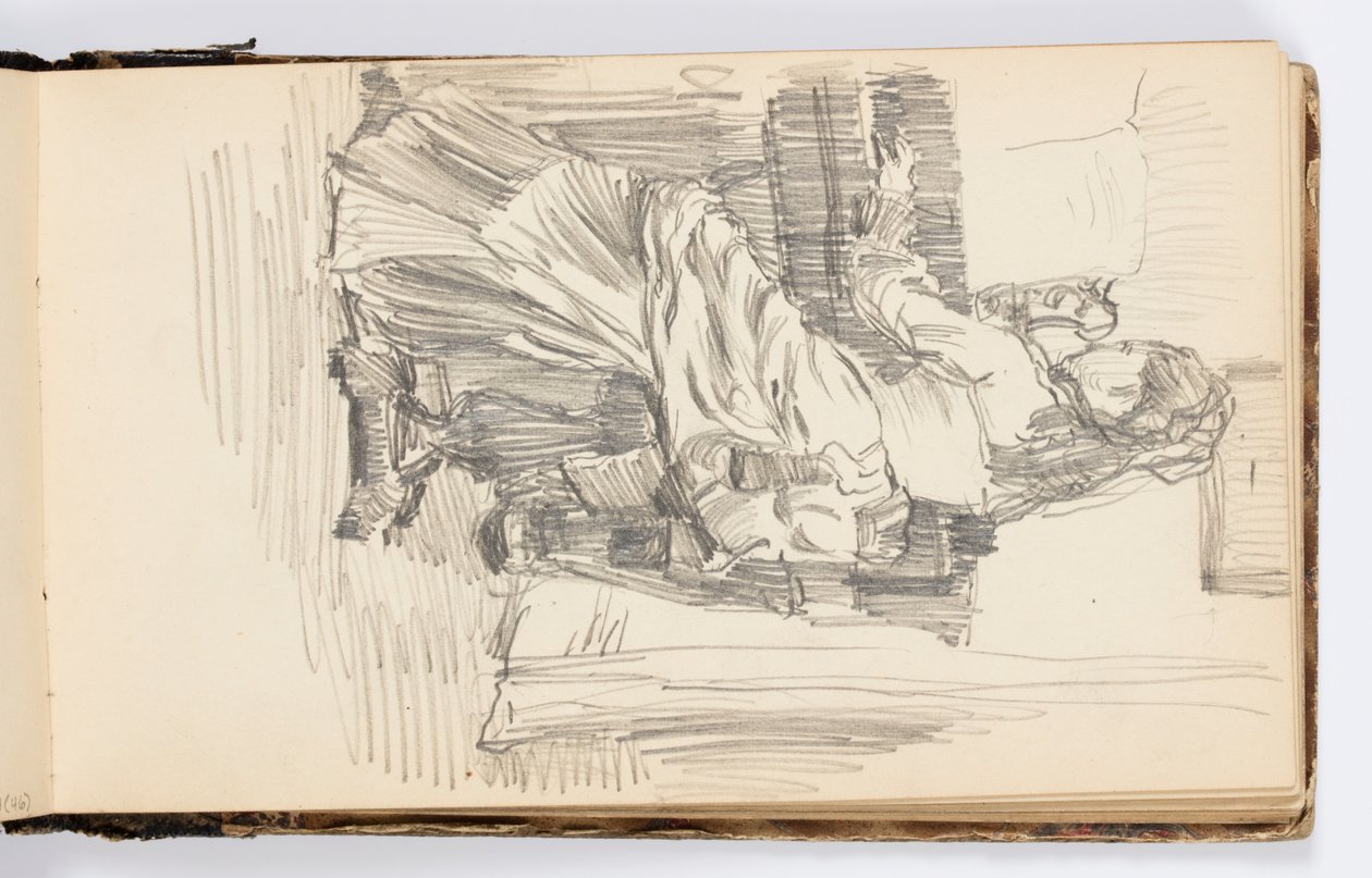 Página de cuaderno de bocetos de Kenyon Cox