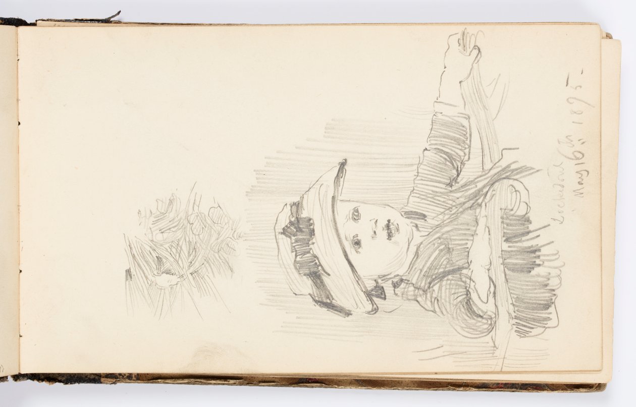 Página de cuaderno de bocetos de Kenyon Cox