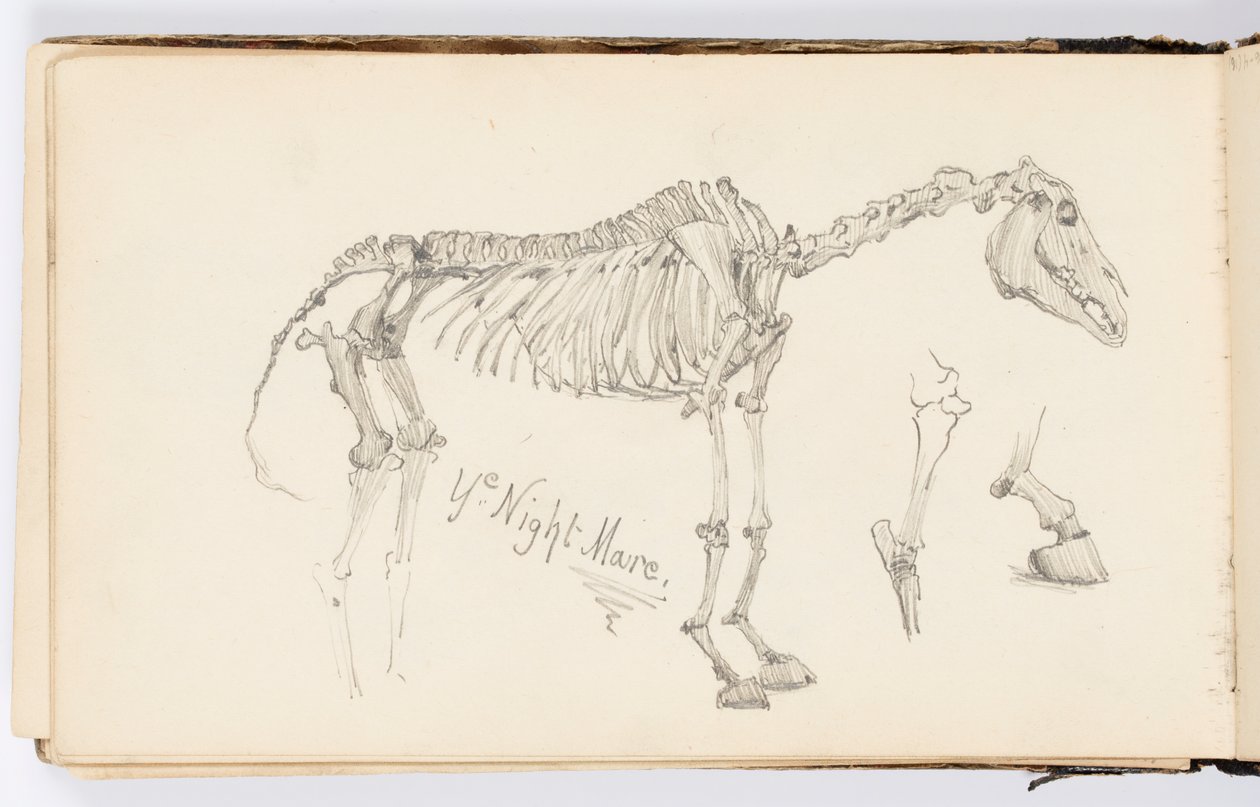 Página de cuaderno de bocetos: La pesadilla de Kenyon Cox