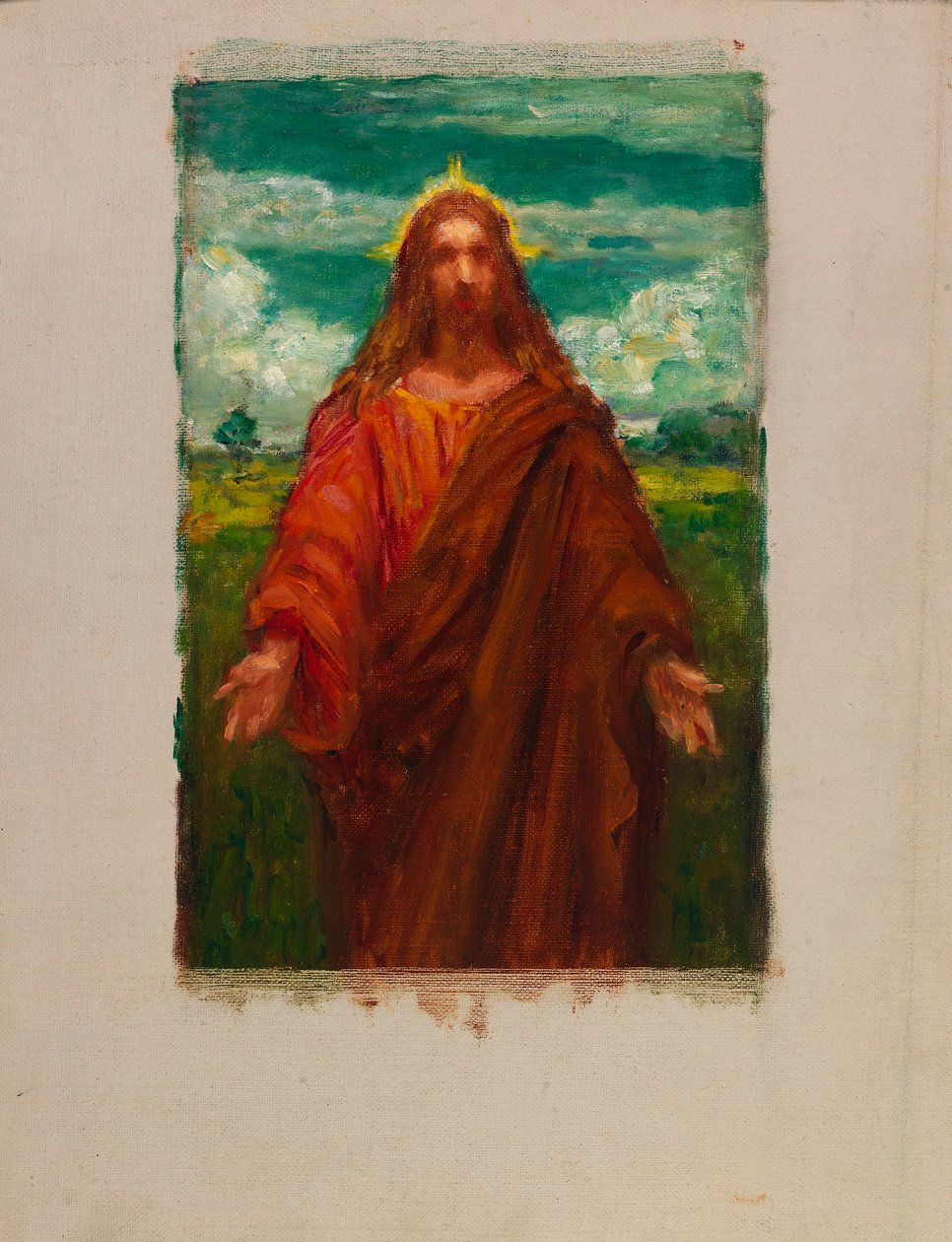 Estudio para "Cristo de Kenyon Cox