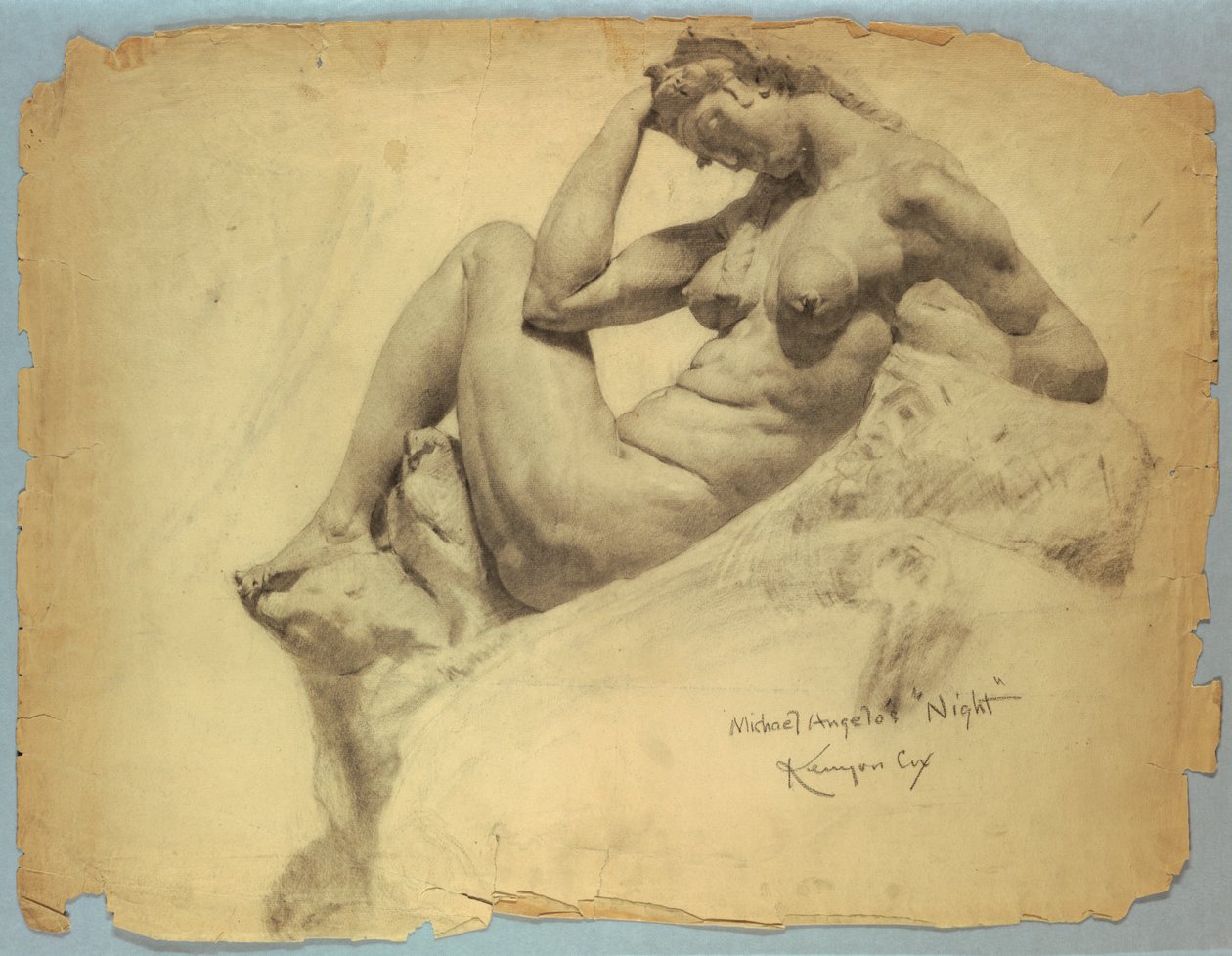Estudio de la "Noche" de Miguel Ángel de Kenyon Cox