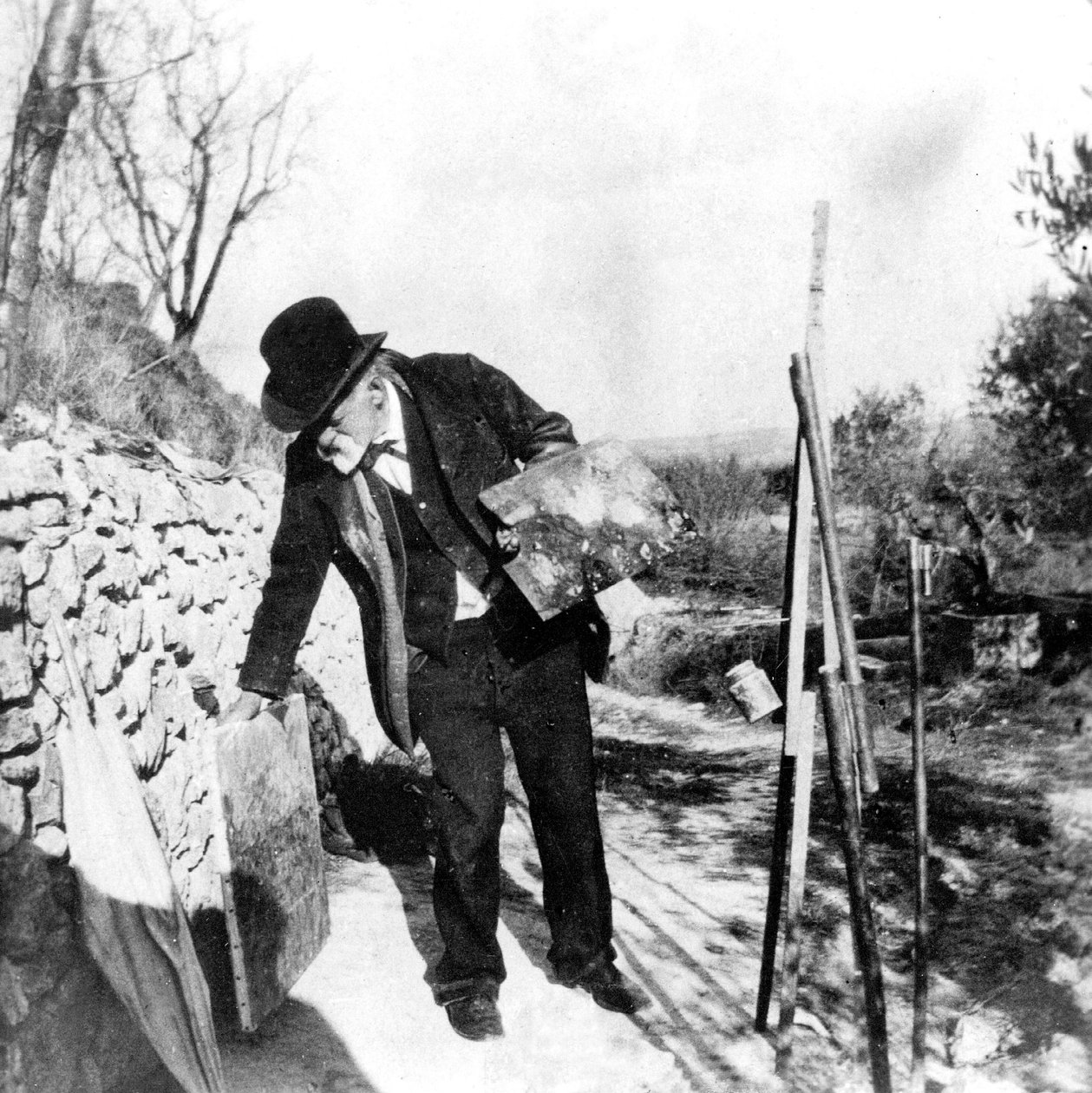 Paul Cézanne pintando en Aix-en-Provence de Ker Xavier Roussel