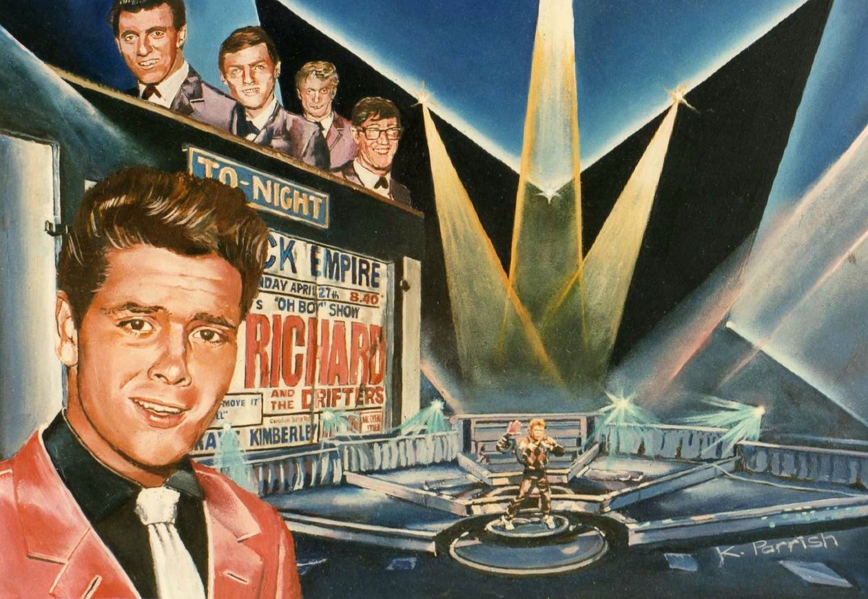 Muévete To Stardom (Cliff Richard) (pintura) de Kevin Parrish