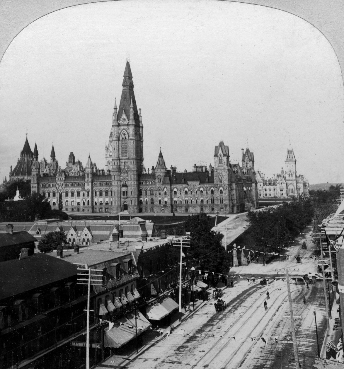 Parlamento, Ottawa, Ontario, Canadá de Keystone View Company