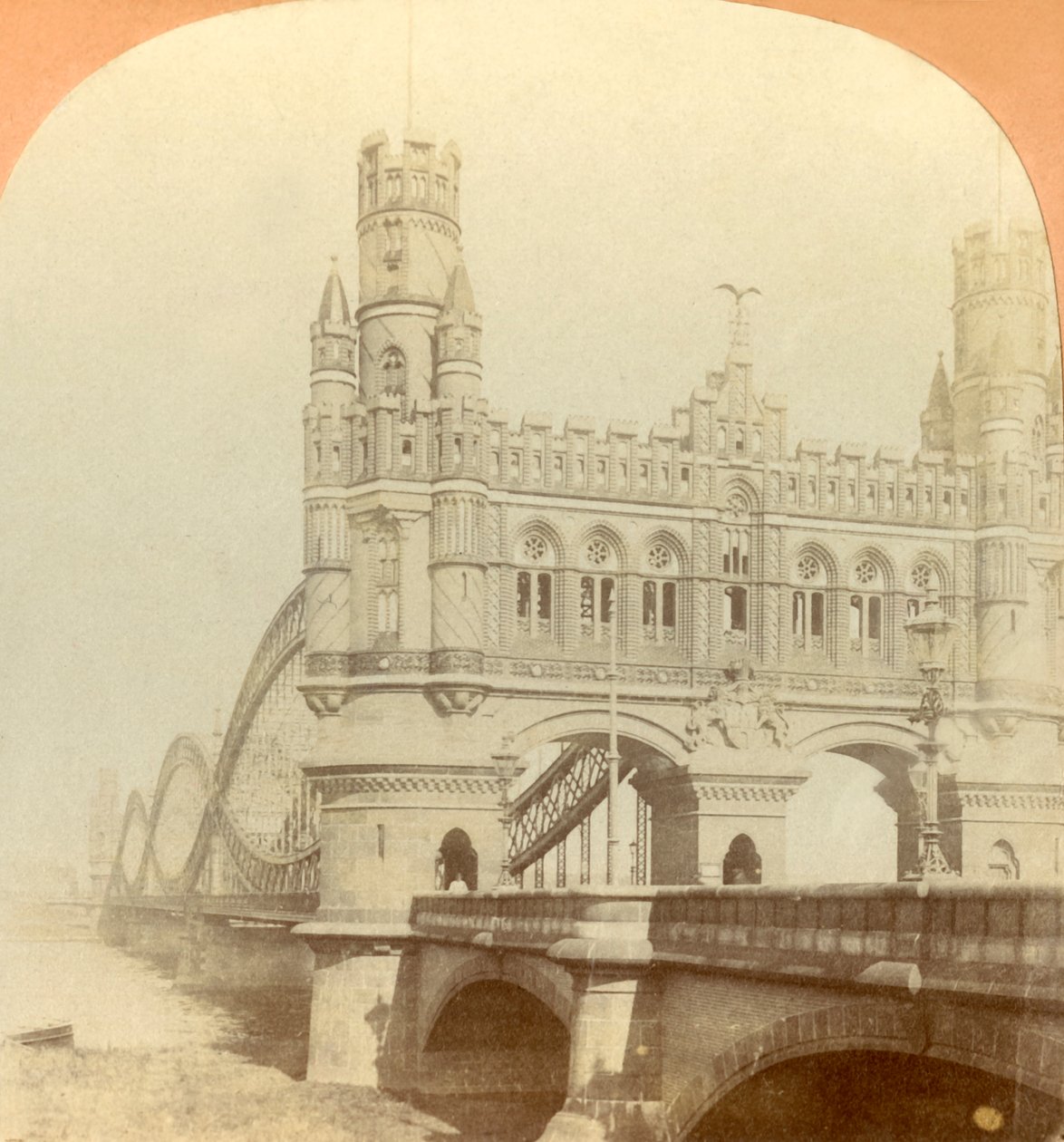 Puente Kaiser, Hamburgo, Alemania, 1896 de Keystone View Company