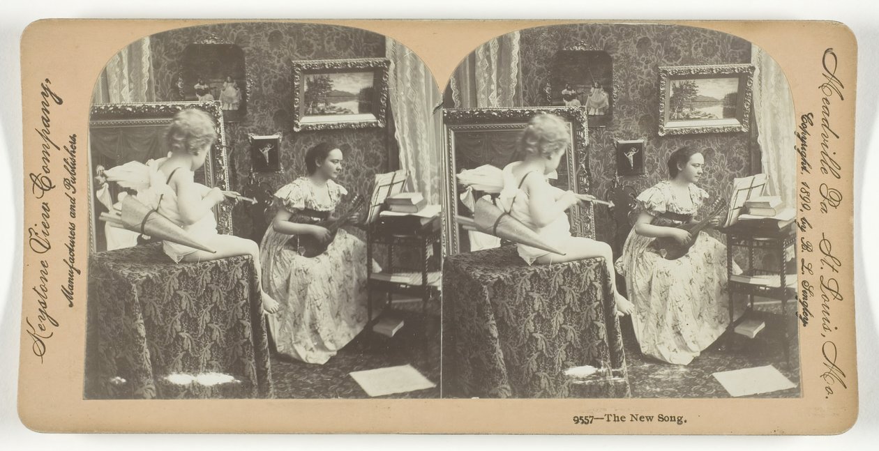La nueva canción, 1899 de Keystone View Company
