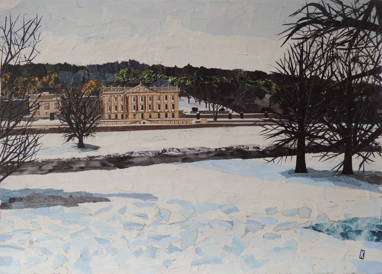 Chatsworth en la nieve de Kirstie Adamson