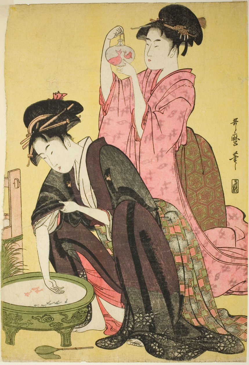 Pez dorado de Kitagawa Utamaro