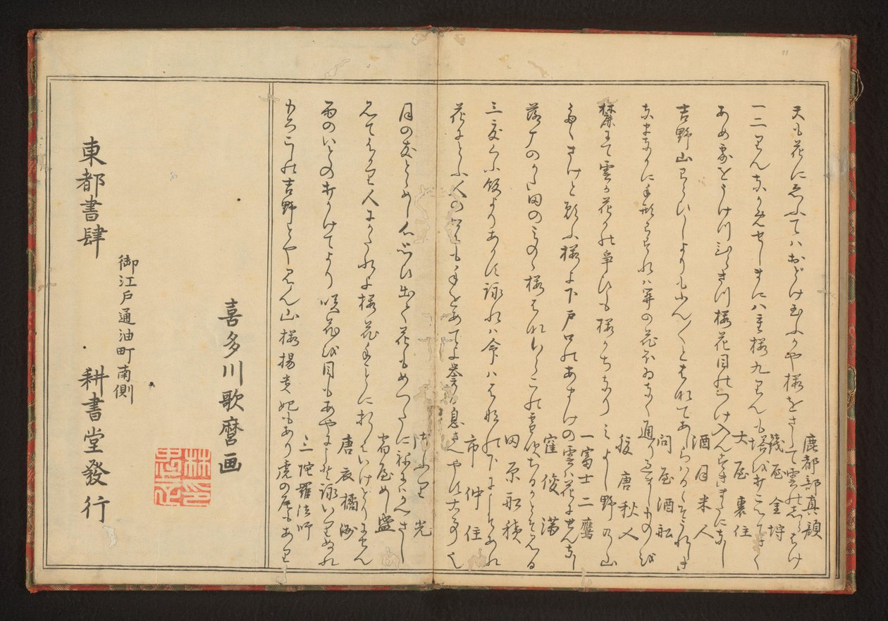 Poesía de Kitagawa Utamaro
