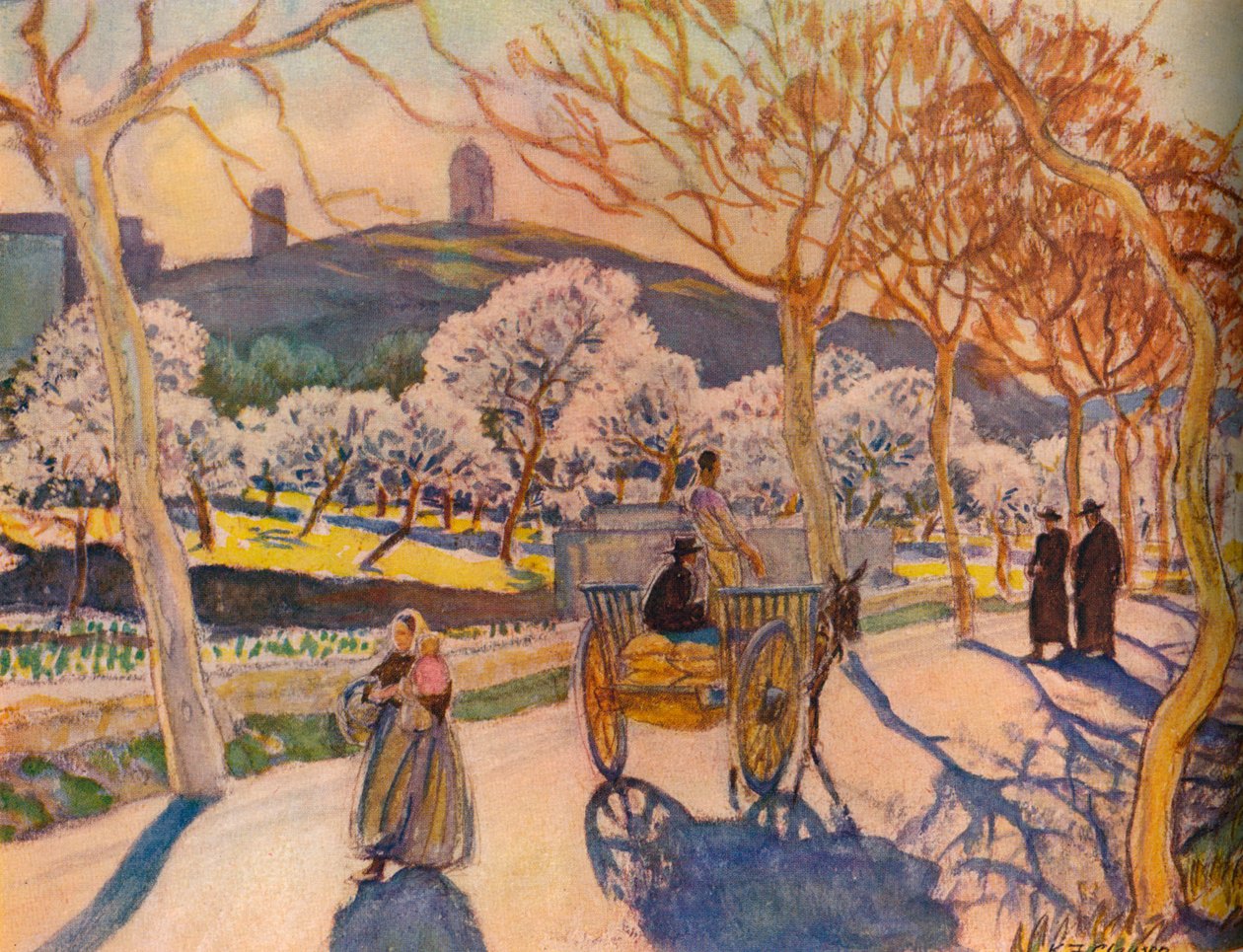Luz del sol y flor de almendro, Ibiza, 1936 de Kitty Clausen