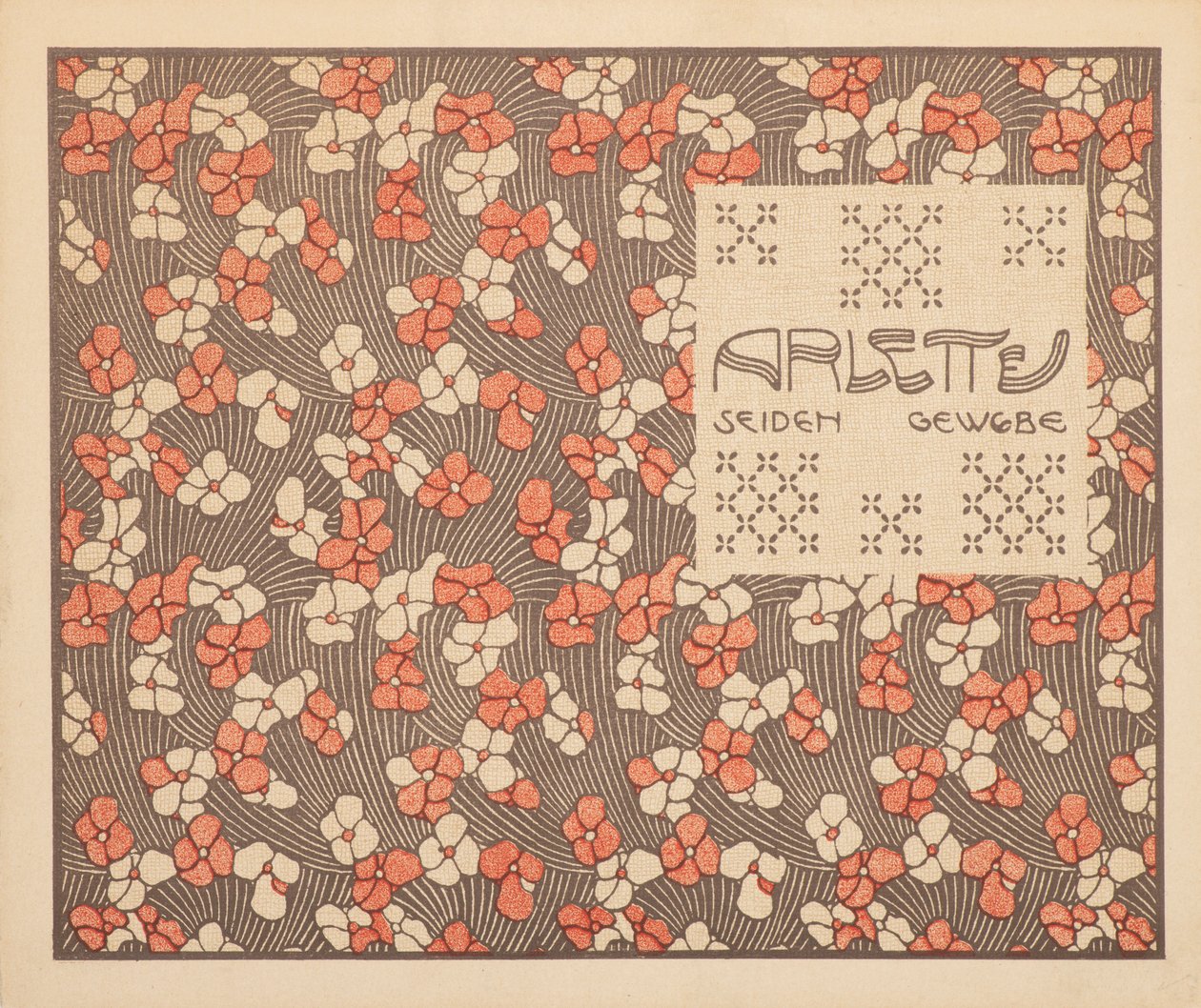 Tela de seda Arlette, 1901 de Koloman Moser