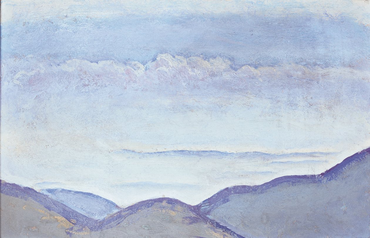 Berge - Montañas ... (óleo sobre cartón) de Koloman Moser