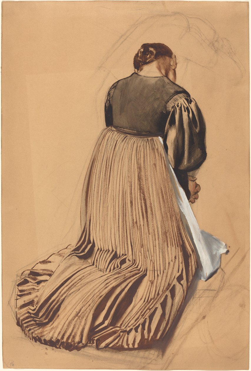 Mujer arrodillada desde atrás de Konrad Böse