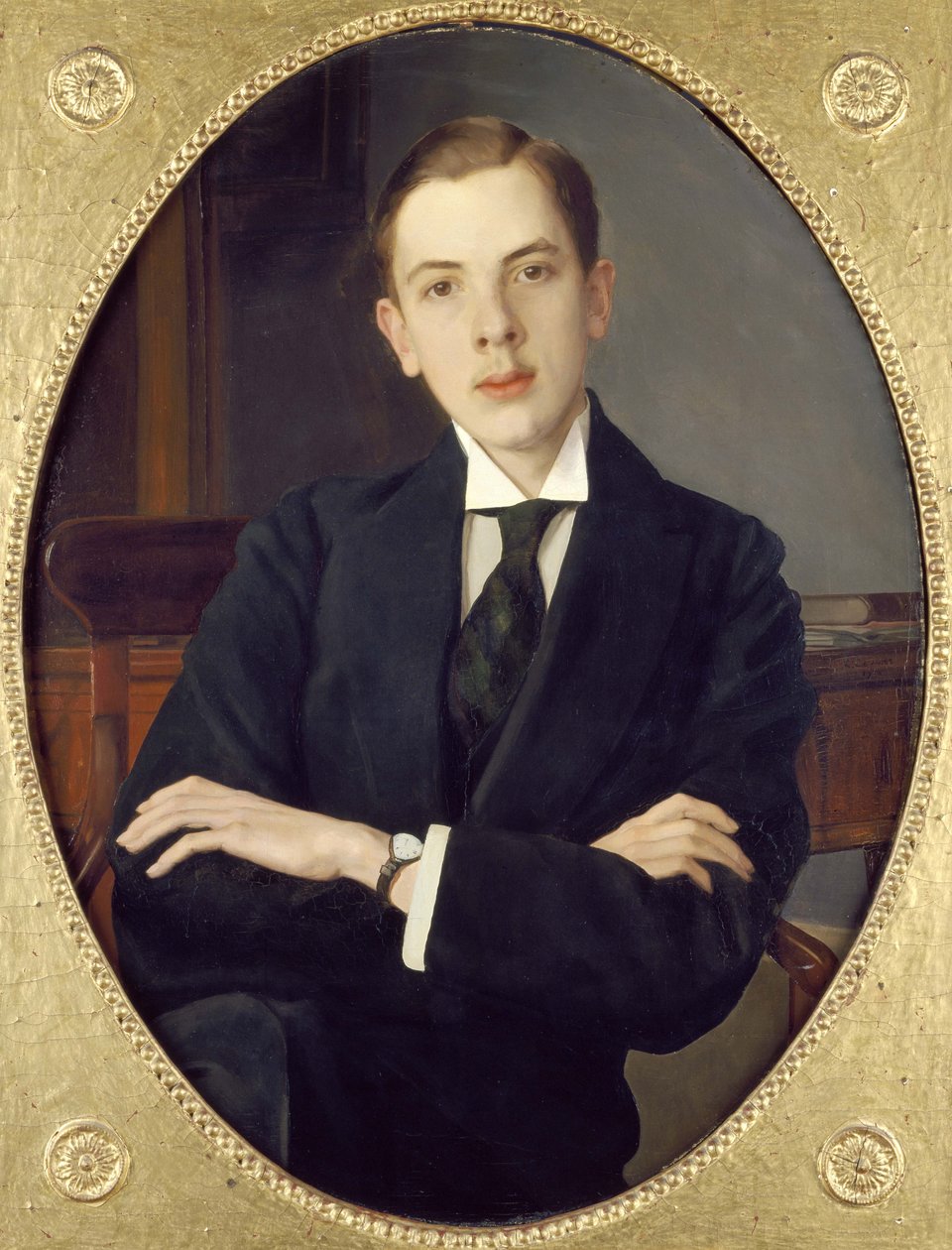Evgenii Sergheevich Mikhailov, el sobrino del artista, 1916 de Konstantin Andreevic Somov