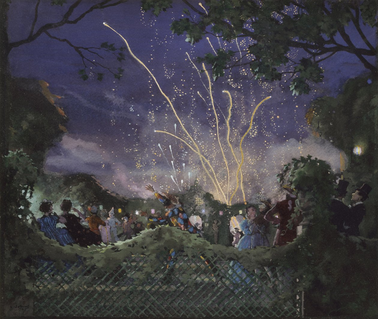 Fuegos artificiales, 1929 de Konstantin Andreevic Somov