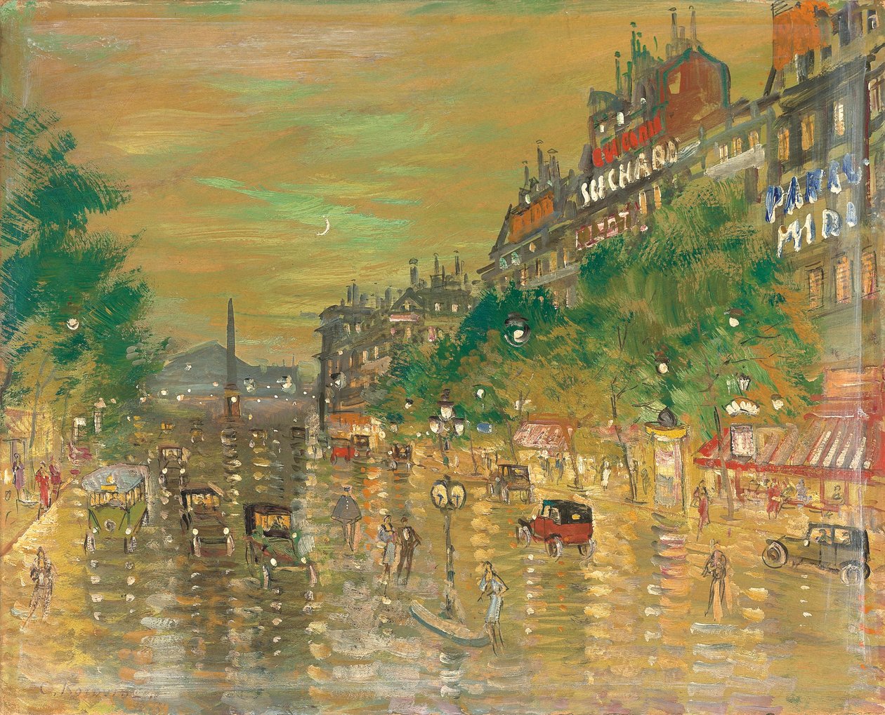 Rue Royale, París de Konstantin Alekseevich Korovin