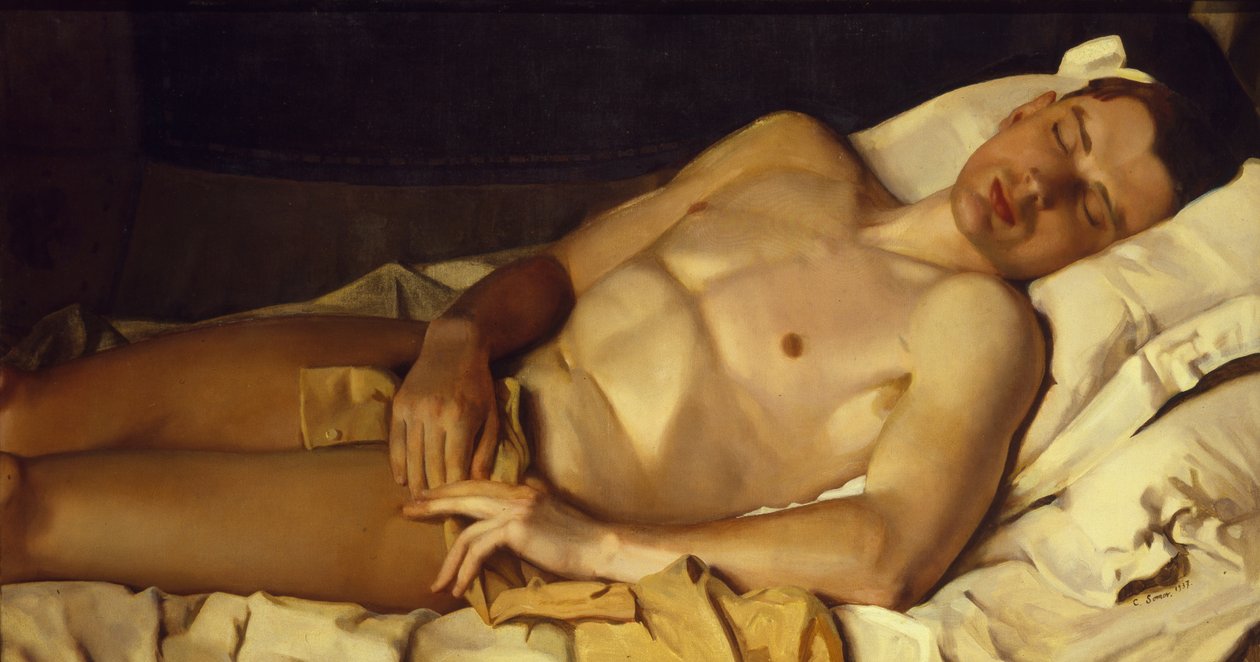 Niño desnudo Boris Snezhkovsky, 1937 de Konstantin Andreevic Somov