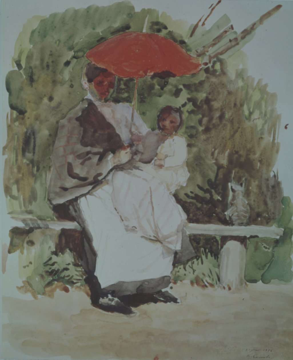 Enfermera con un niño de Konstantin Andreevic Somov