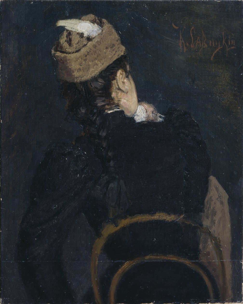 Una estudiante, 1890s de Konstantin Apollonovich Savitsky
