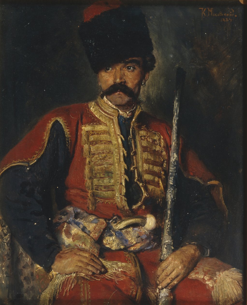 Un cosaco zaporogo, 1884 de Konstantin Egorovich Makovsky