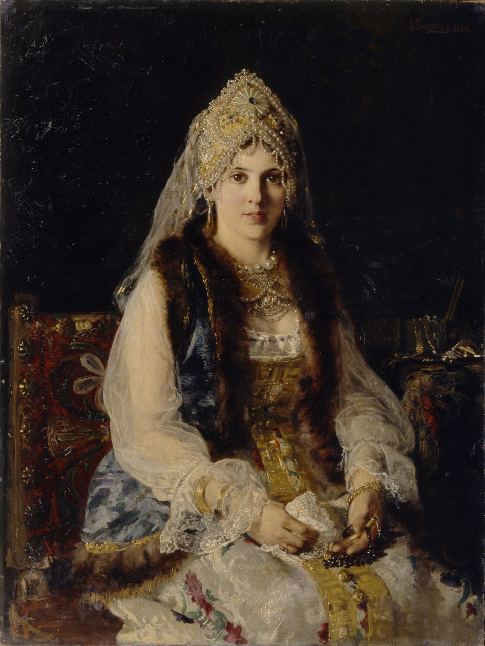 Esposa de Boyar, 1880 de Konstantin Egorovich Makovsky