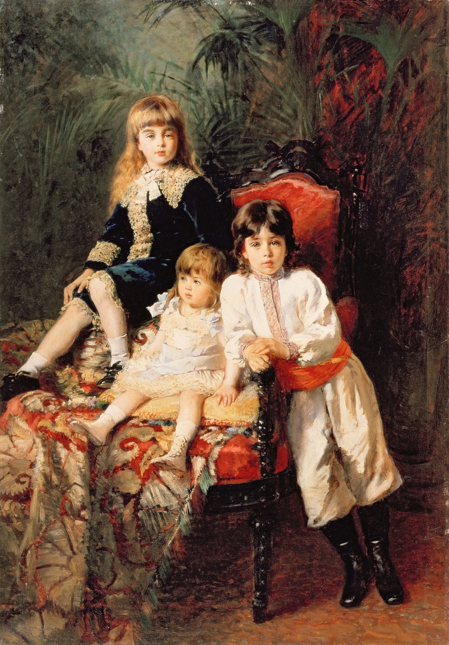 Los hijos del Sr. Balashov de Konstantin Egorovich Makovsky